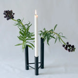 VISTA Vase und Kerzenständer, Schwarz von Kay Bojesen - 3 - Jacobsen Plus