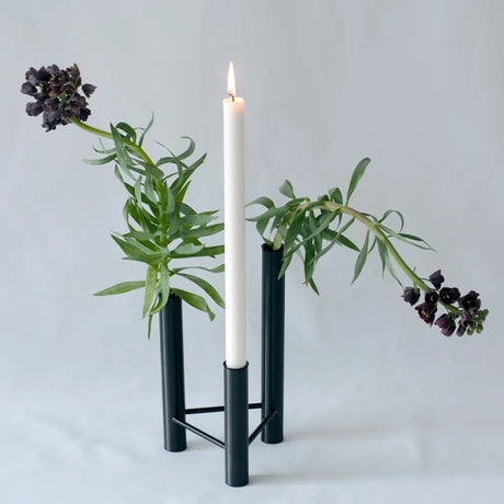 VISTA Vase und Kerzenständer, Schwarz von Kay Bojesen - 3 - Jacobsen Plus