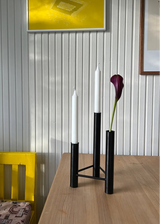 VISTA Vase und Kerzenständer, Schwarz von Kay Bojesen - 2 - Jacobsen Plus