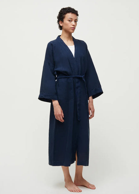 Kimono Linen, navy fra Aiayu - 2 - Jacobsen Plus