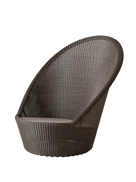 Kingston Solstuhl mit Rädern von Cane-line - Mocca / Kein Kissen - Jacobsen Plus