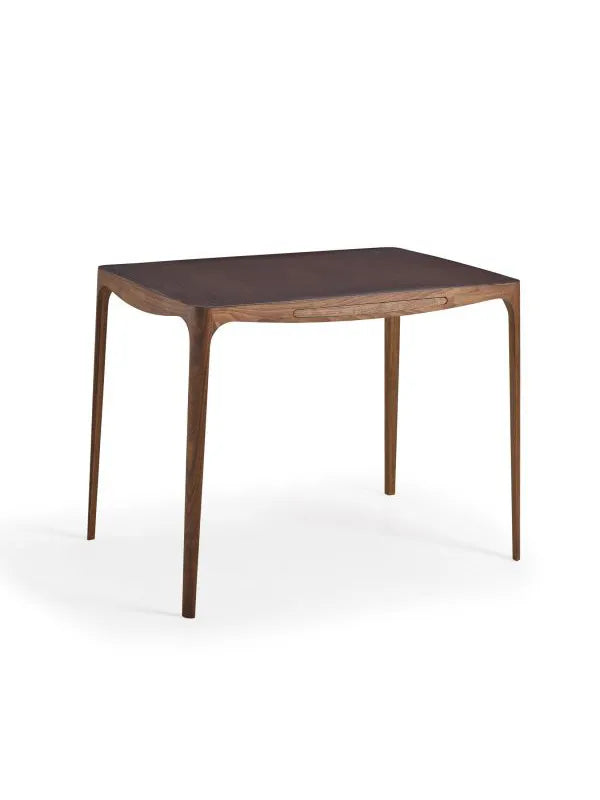 Ro Schreibtisch AK1310 von Naver Collection - Walnuss / Leder, Dunkelbraun - Jacobsen Plus