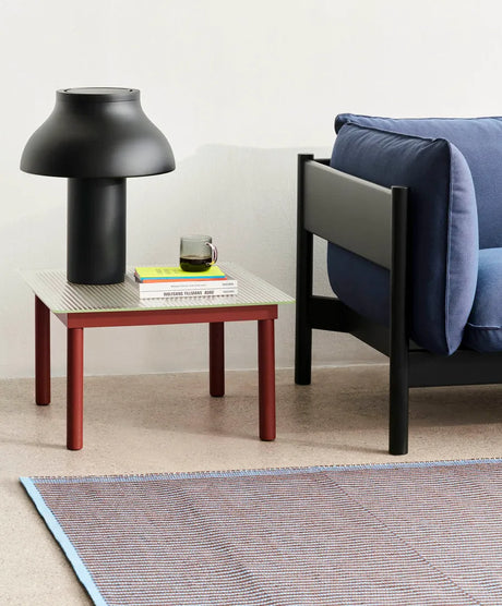 Kofi Couchtisch 60x60 von HAY - Klarglas / Schwarze, wasserlackierte Eiche - Jacobsen Plus