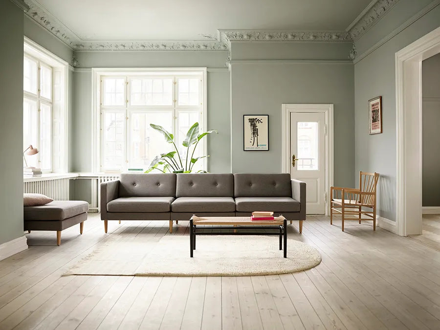 L42 Firhøj Sofa 3-Personers, Beige von FDB Møbler - 4 - Jacobsen Plus