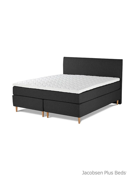 Jacobsen Plus Beds – Kontinental Bett, Anthrazit - 180 x 200 cm / Medium-medium - Jacobsen Plus