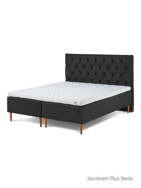 Jacobsen Plus Beds – Classic Box Bett, Antracit - 180 x 200 cm / Medium-medium - Jacobsen Plus
