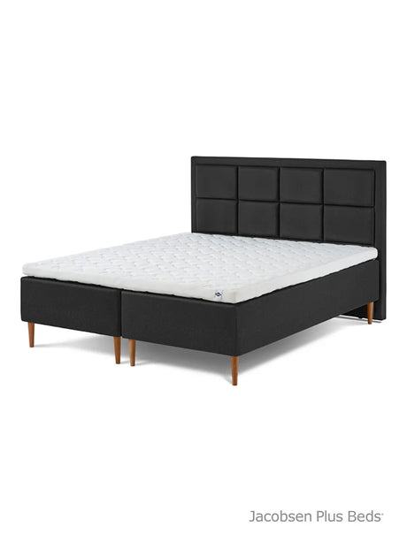Jacobsen Plus Beds – Classic Box Bett, Antracit - 180 x 200 cm / Medium-medium - Jacobsen Plus