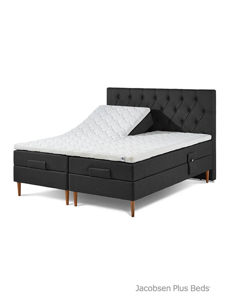 Jacobsen Plus Beds – Bett mit Hebemechanismus, Anthrazit - 180 x 200 cm / Medium-medium - Jacobsen Plus