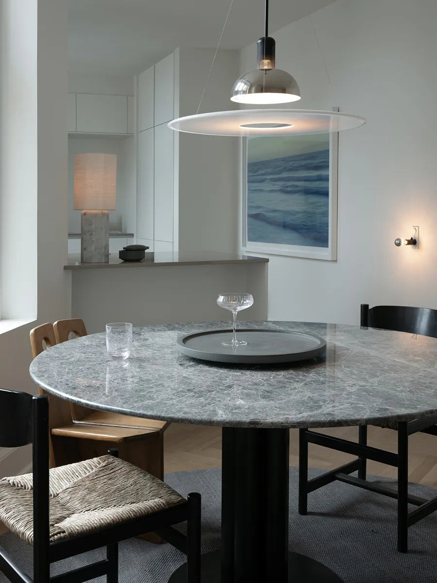 The Eight Over Eight Lamp Large, Beige Travertin fra Louise Roe - 2 - Jacobsen Plus