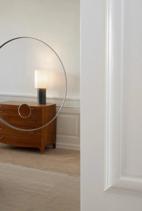 The Eight Over Eight Lamp Small, grey marble von Louise Roe - Messing - Jacobsen Plus