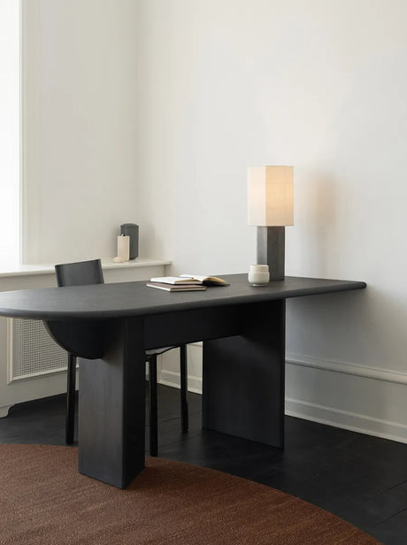The Eight Over Eight Lamp Small, grey marble von Louise Roe - Messing - Jacobsen Plus