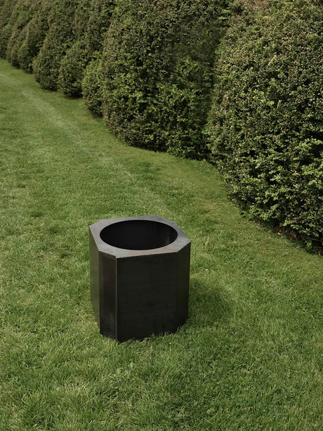 Funki Pot, large von Louise Roe - Gebürstetes Aluminium - Jacobsen Plus