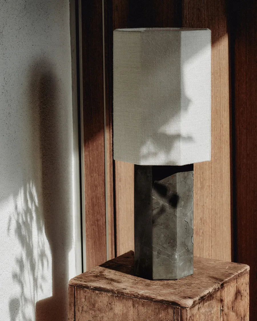 The Eight Over Eight Lamp Small, grey marble von Louise Roe - 6 - Jacobsen Plus