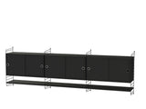 Reol, Living room E fra String - Sort - sort ask - Jacobsen Plus