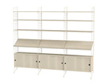 Reol, Living room G fra String - Beige - ask - Jacobsen Plus