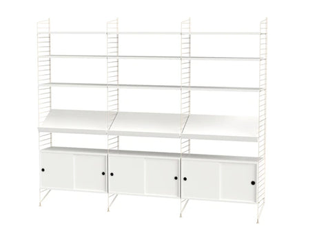 Reol, Living room G fra String - Hvid - beige - Jacobsen Plus