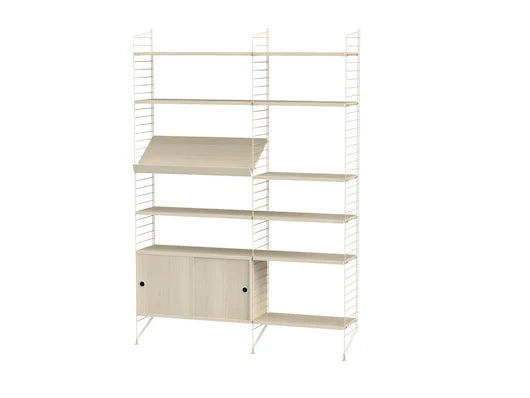 Reol, Living room H fra String - Beige - ask - Jacobsen Plus
