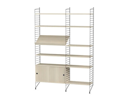 Reol, Living room H fra String - Sort - ask - Jacobsen Plus