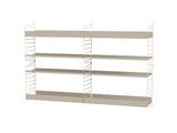 Reol, Living room L fra String - Beige - beige - Jacobsen Plus