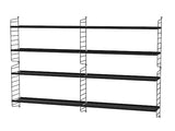 Reol, Living room M fra String - Sort - sort - Jacobsen Plus