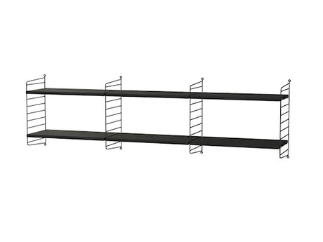 Reol, Living room O fra String - Sort - sort ask - Jacobsen Plus