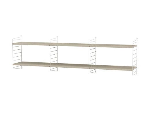 Reol, Living room O fra String - Hvid - ask - Jacobsen Plus