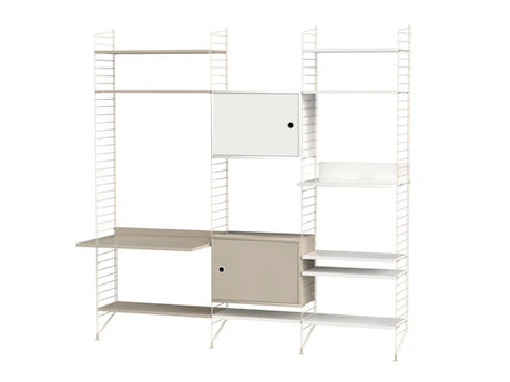 Reol, Living room P fra String - Beige - beige - Jacobsen Plus