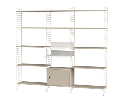 Reol, Living room Q fra String - Beige - beige - Jacobsen Plus