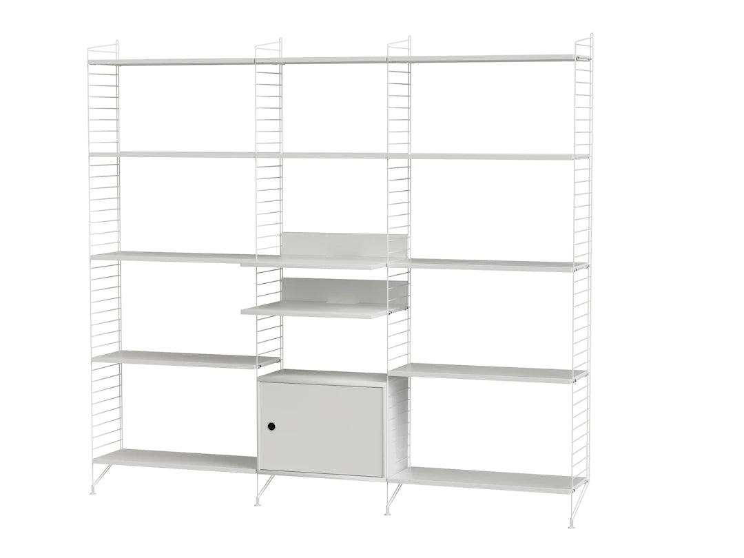 Reol, Living room Q fra String - Hvid - hvid - Jacobsen Plus