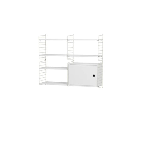 Reol, Living room R fra String - Hvid - beige - Jacobsen Plus