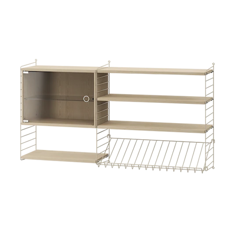 Reol, Living room S fra String - Beige - ask - Jacobsen Plus