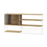 Regal, Living room S von String - Weiß - Eiche - Jacobsen Plus