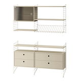 Reol, Living room T fra String - Beige - beige - Jacobsen Plus