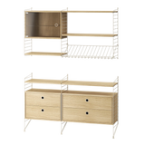 Reol, Living room T fra String - Beige - eg - Jacobsen Plus