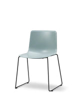 Pato Stuhl, mit Gestell von Fredericia Furniture - Ocean / Krom - Jacobsen Plus