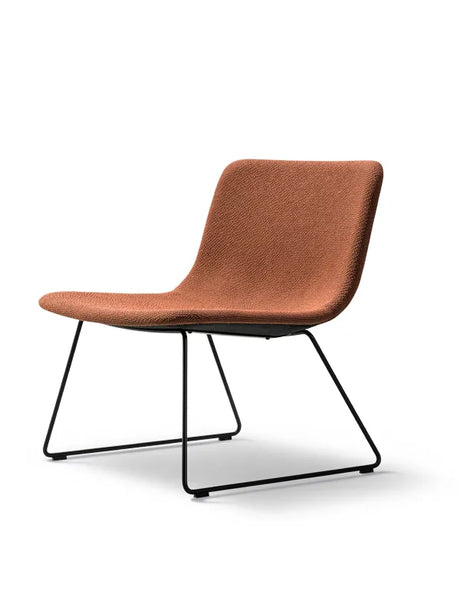 Pato Lounge-Sessel von Fredericia Furniture - Gestell aus Chrom / Stofgruppe 0 - Jacobsen Plus