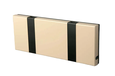 KNAX Garderobenleiste mit zwei Haken von LoCa - Latte / Schwarze Haken - Jacobsen Plus