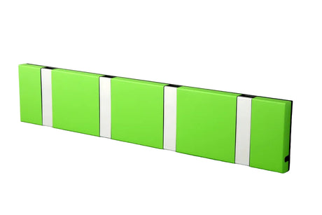 KNAX Garderobenleiste mit vier Knager von LoCa - Limette / Graue Haken - Jacobsen Plus