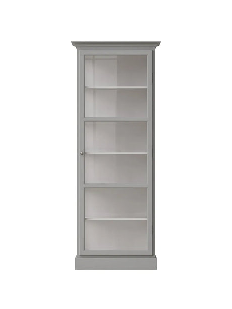 Vitrinenschrank Classic V1, hellgrau von Lindebjerg Design - 1 - Jacobsen Plus
