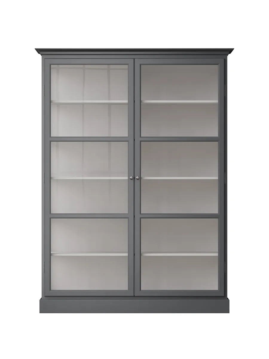 Vitrinenschrank Classic V2, anthrazit von Lindebjerg Design - 1 - Jacobsen Plus