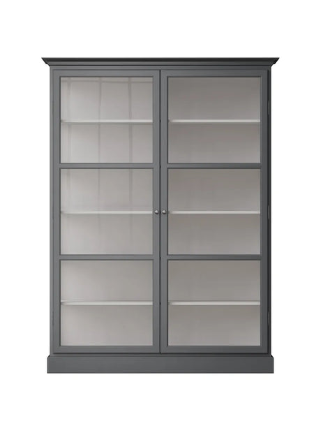 Vitrinenschrank Classic V2, anthrazit von Lindebjerg Design - 1 - Jacobsen Plus