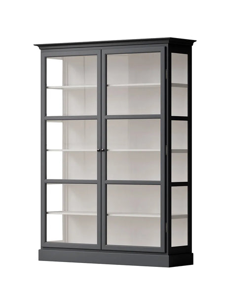 Vitrinenschrank Classic V2, anthrazit von Lindebjerg Design - 3 - Jacobsen Plus
