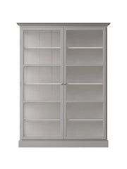 Vitrinenschrank Classic V2, lichtgrau von Lindebjerg Design