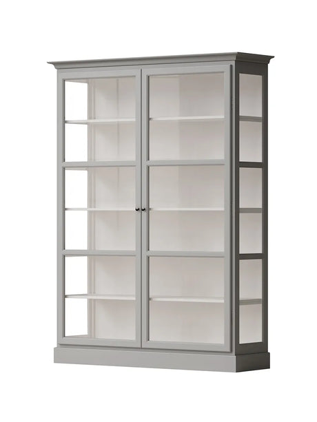 Vitrinenschrank Classic V2, lichtgrau von Lindebjerg Design - 3 - Jacobsen Plus
