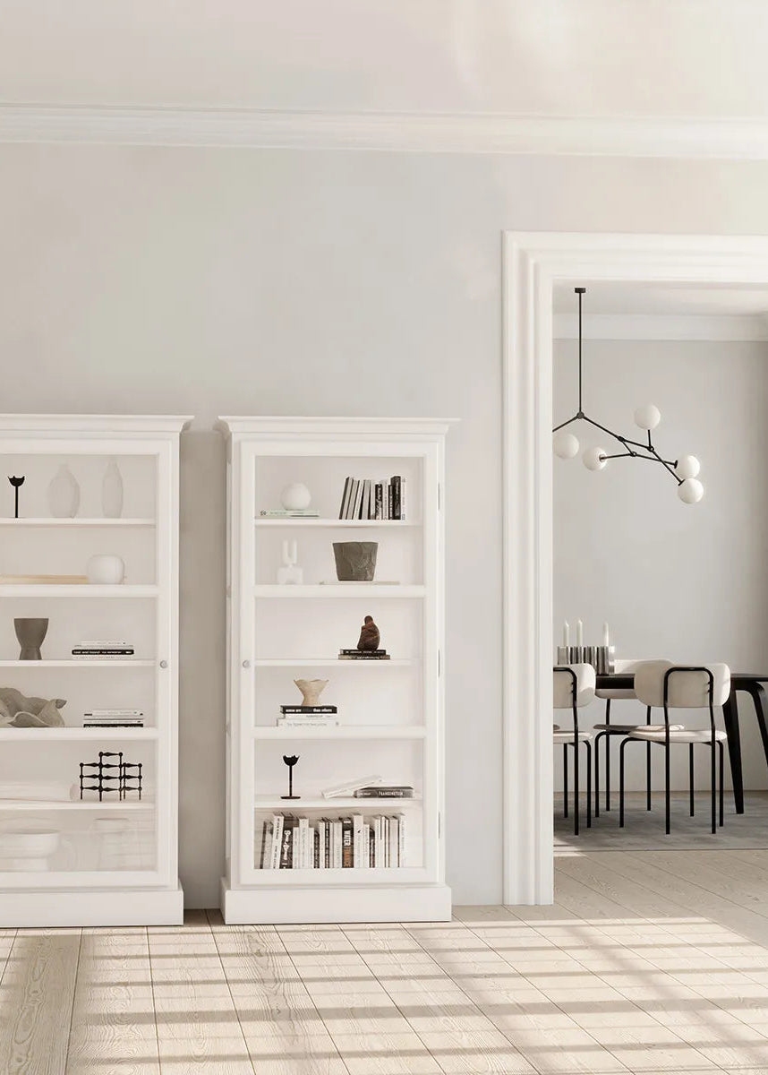 Vitrineskab Classic V3, hvid fra Lindebjerg Design - 2 - Jacobsen Plus