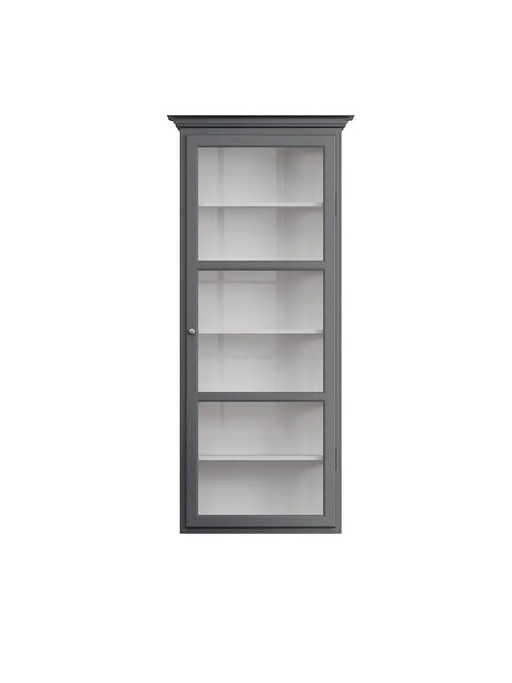 Wandhängender Vitrinenschrank Classic V4, anthrazit von Lindebjerg Design - 1 - Jacobsen Plus
