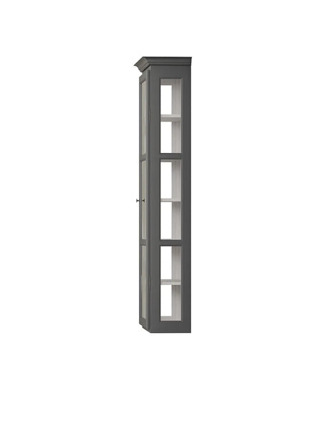 Wandhängender Vitrinenschrank Classic V4, anthrazit von Lindebjerg Design - 4 - Jacobsen Plus