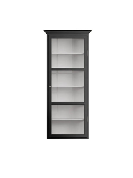 Wandmontierter Vitrinenschrank Classic V4, schwarz von Lindebjerg Design - 1 - Jacobsen Plus