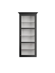 Wandmontierter Vitrinenschrank Classic V4, schwarz von Lindebjerg Design