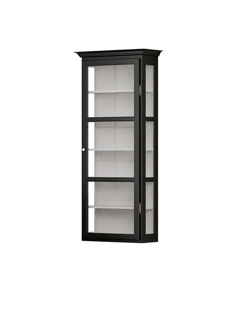 Wandmontierter Vitrinenschrank Classic V4, schwarz von Lindebjerg Design - 3 - Jacobsen Plus
